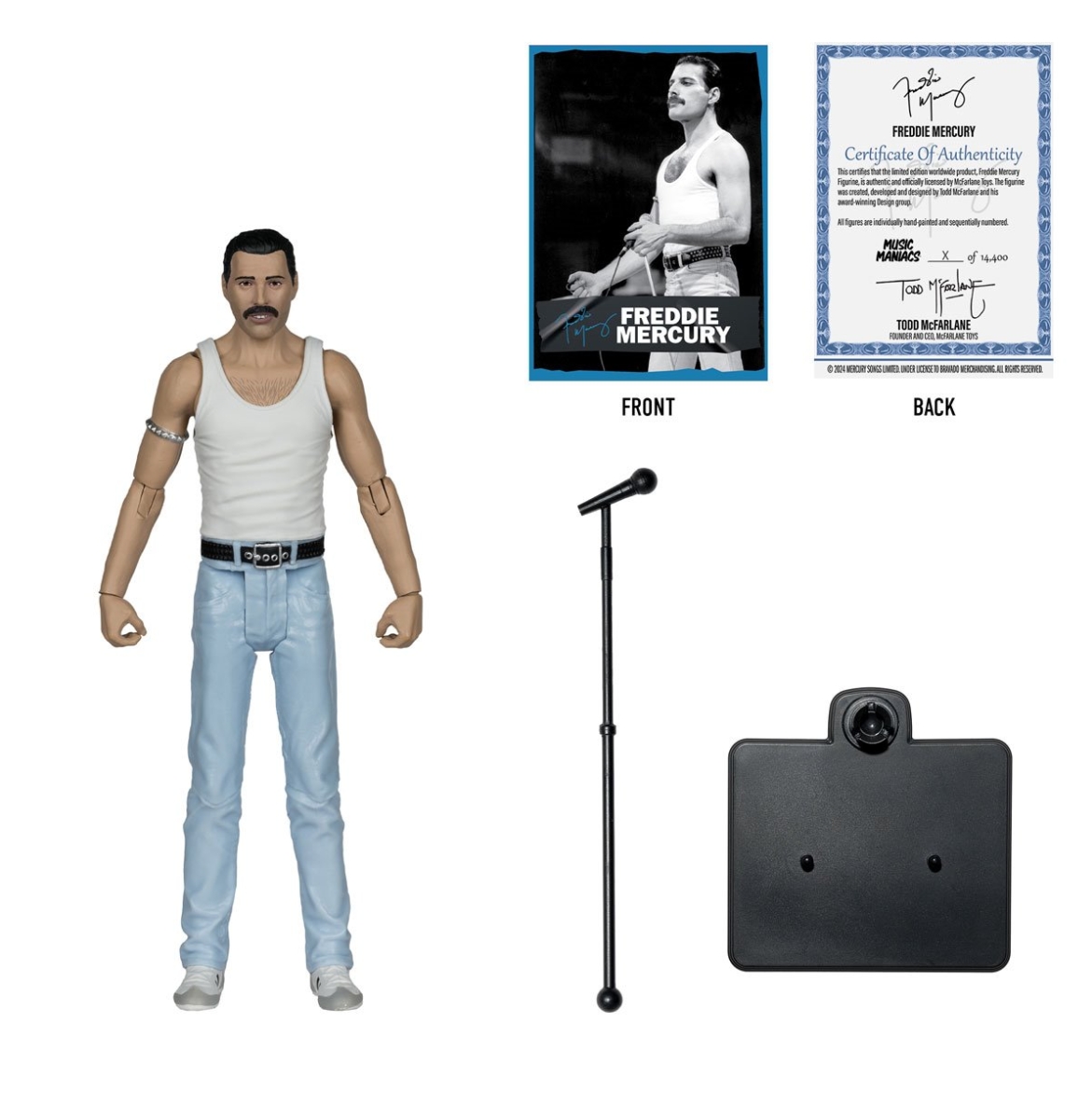 freddie mercury (music maniac)"6"posed figure freddie mercury (music maniac)"6"posed figure