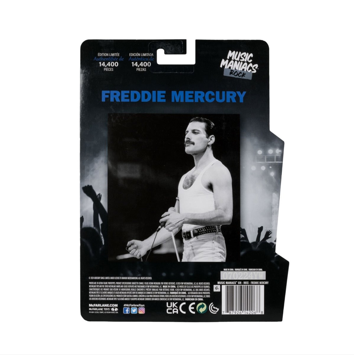 freddie mercury (music maniac)"6"posed figure freddie mercury (music maniac)"6"posed figure