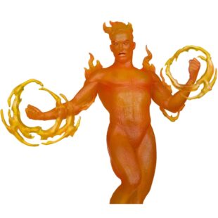 marvel collection wave 7 human torch 1:6 scale posed figure 2 in one: thing &human torch #10